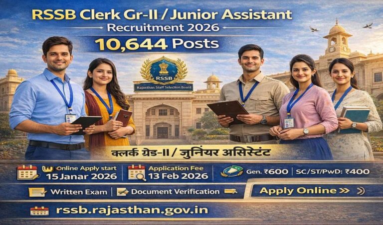 RSSB Clerk Gr-II / Junior Assistant