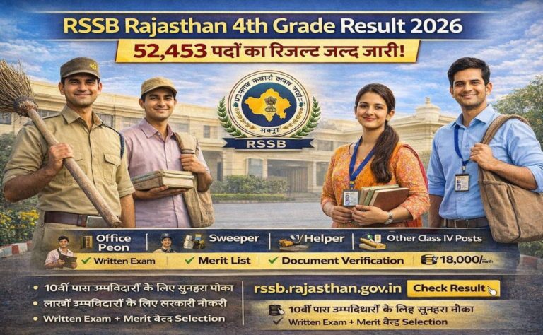 RSSB Rajasthan 4th Grade