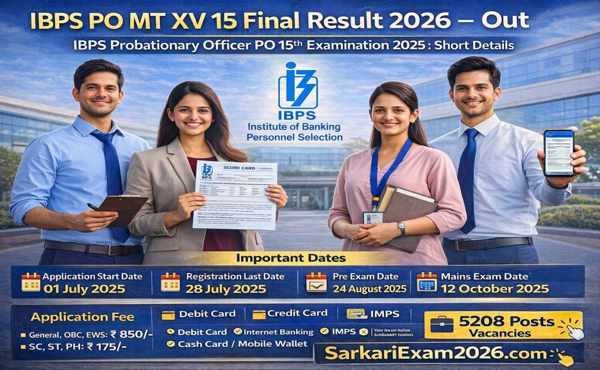 IBPS PO MT XV Final Result