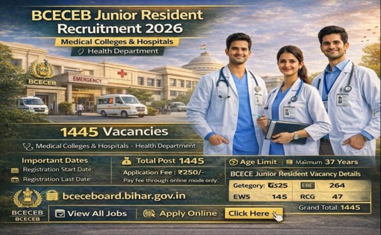 BCECE Junior Resident Recruitment