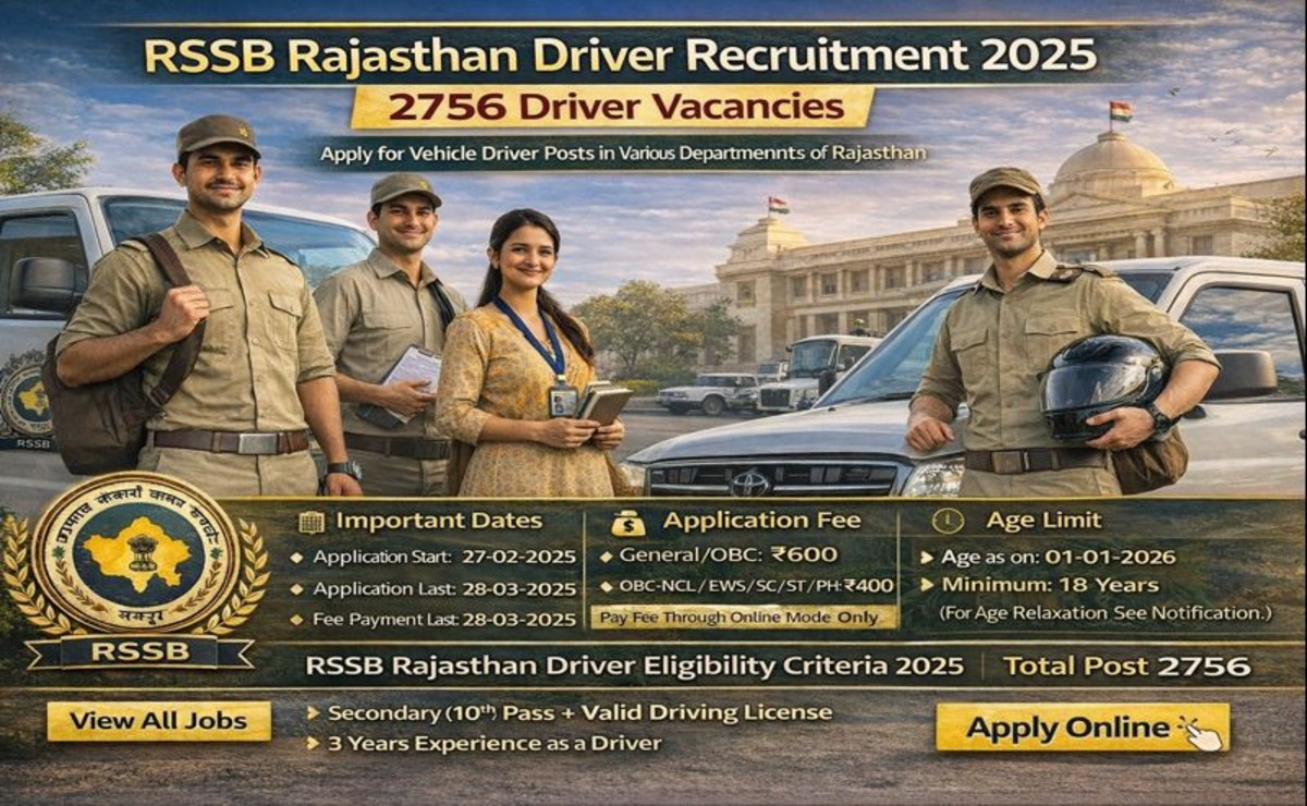 RSSB Rajasthan Driver